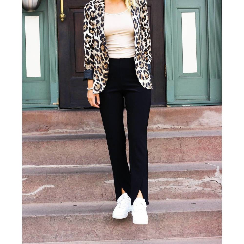 NEW OOLALA leopard blazer in multicolor